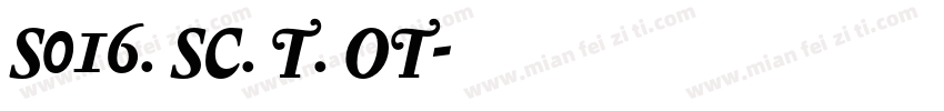 S016. SC. T. OT字体转换